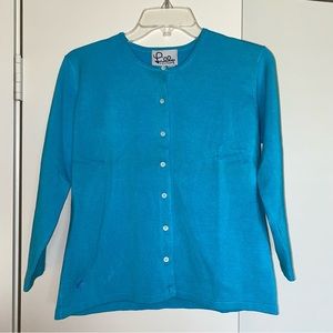Lilly Pulitzer Blue Cardigan